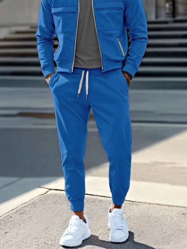 Casual Versatile Jacket Pants Set - Image 4