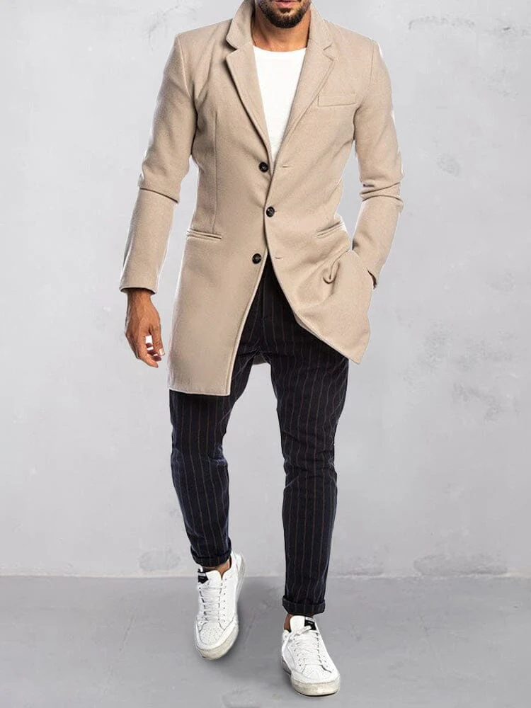 Casual Versatile Lined Tweed Coat - Image 4