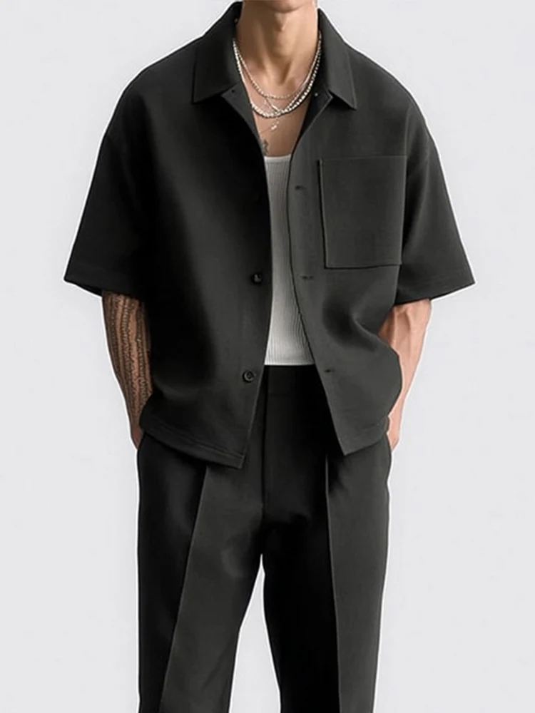 Casual Versatile Look Shirt Pants Set - Image 3