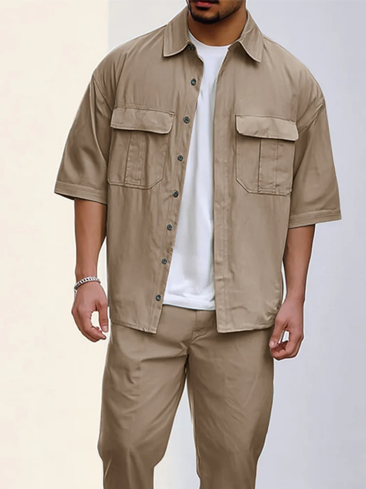 Casual Versatile Shirts Pants Set - Image 3