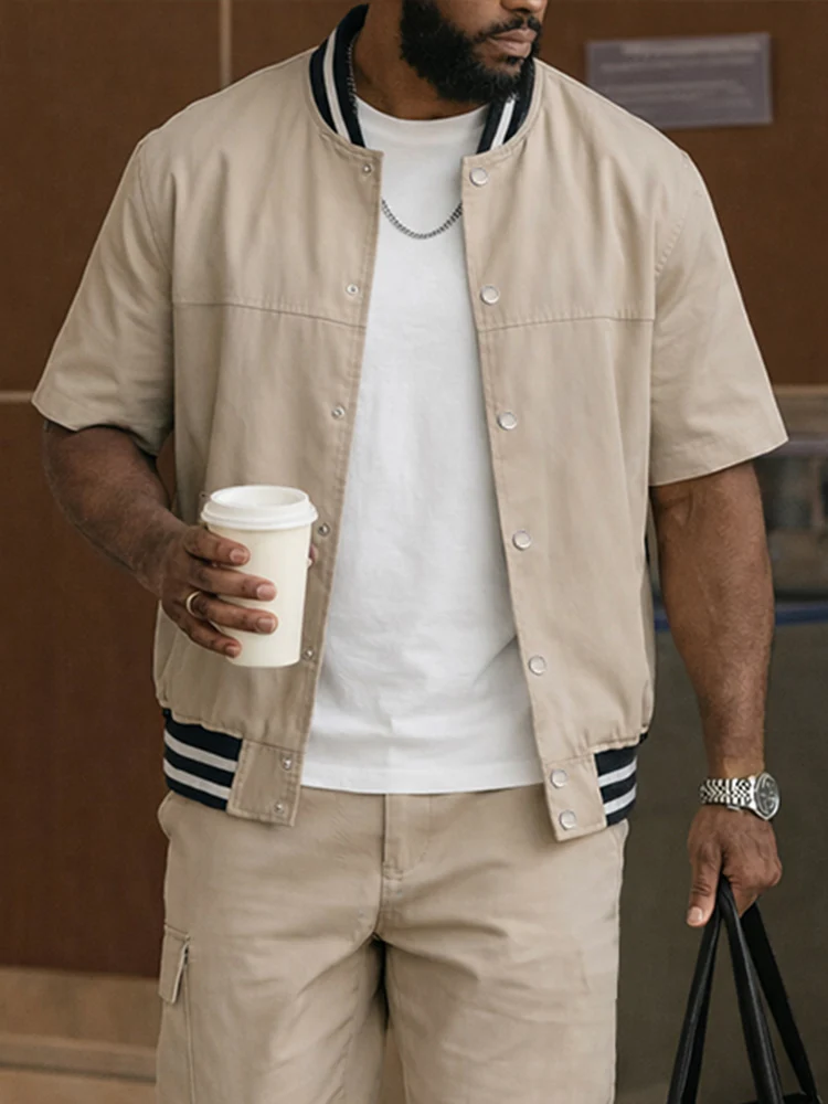 Casual Versatile Summer Shirt Jacket Pants Set - Image 3