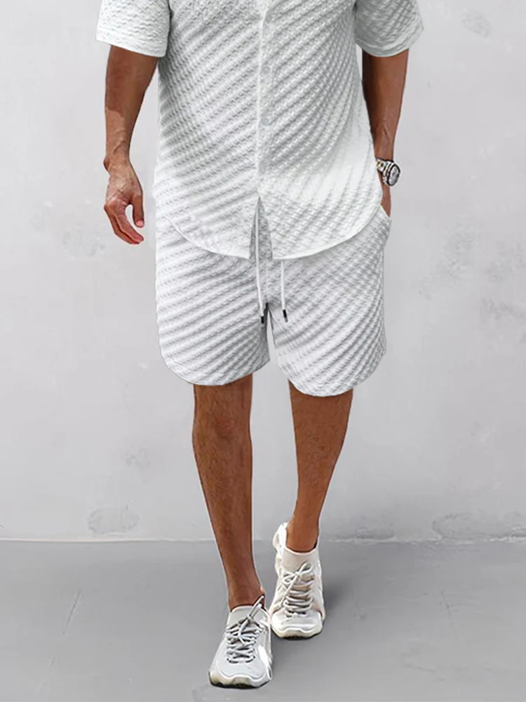Casual Versatile Textured 2-Piece Set - Image 4