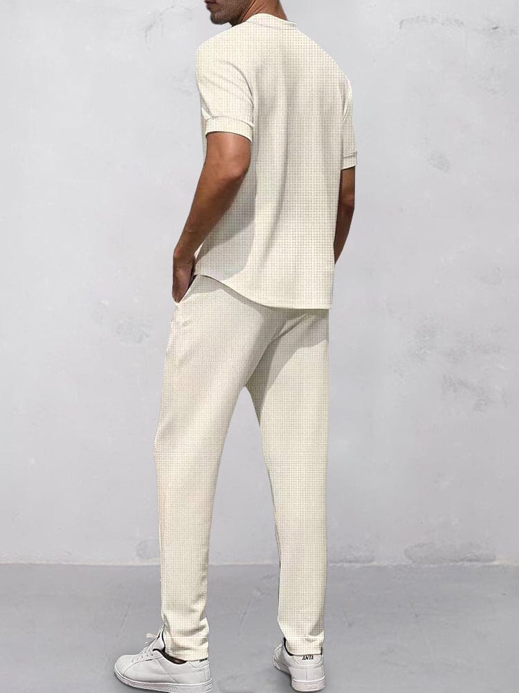 Casual Waffle 2-Piece Outfits - Image 6