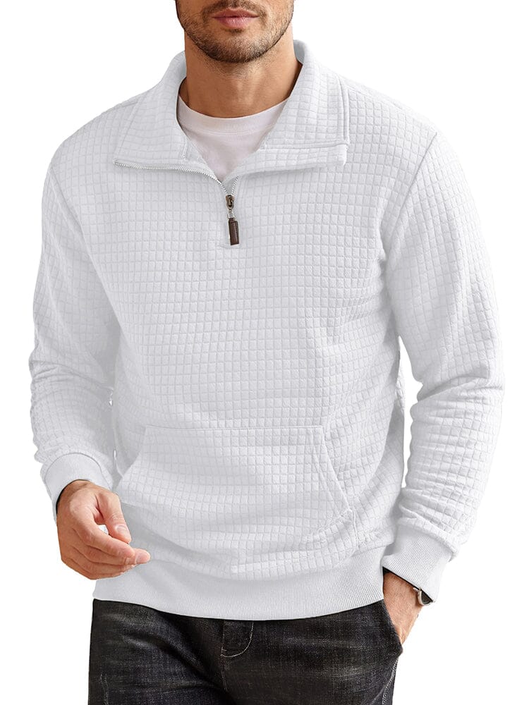 Casual Waffle Pullover Sweatshirt (US Only) - Image 7
