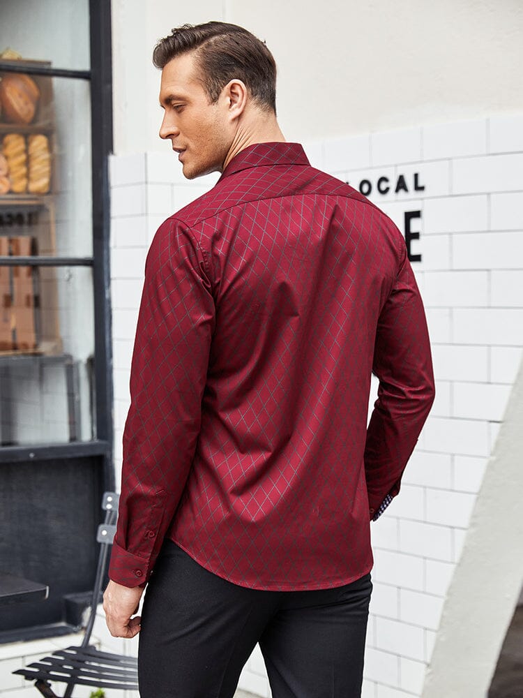 Checked Shirt Business Shirt - Image 11