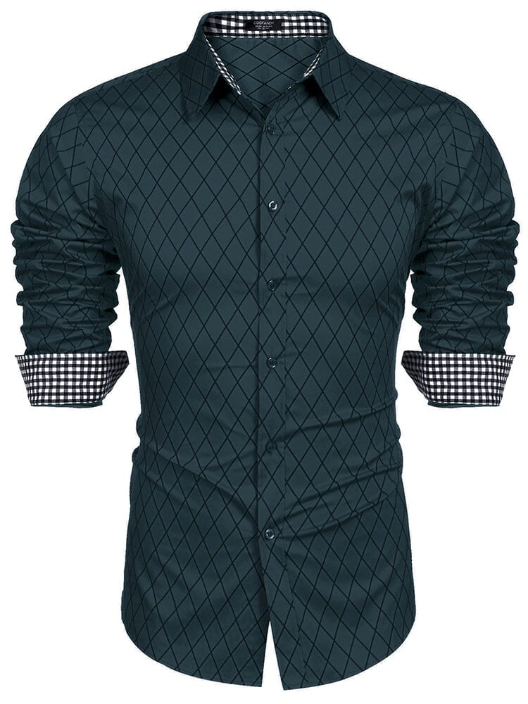 Checked Shirt Business Shirt - Image 8