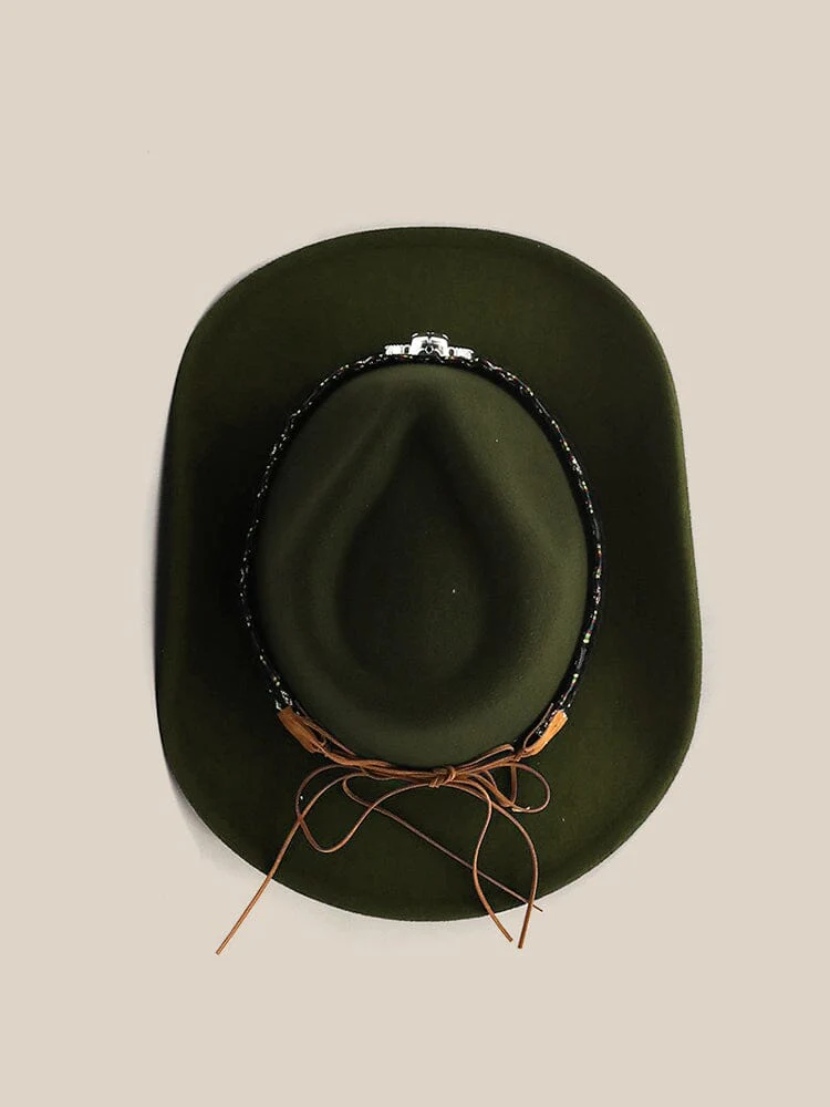 Classic 100% Wool Cowboy Hat - Image 10