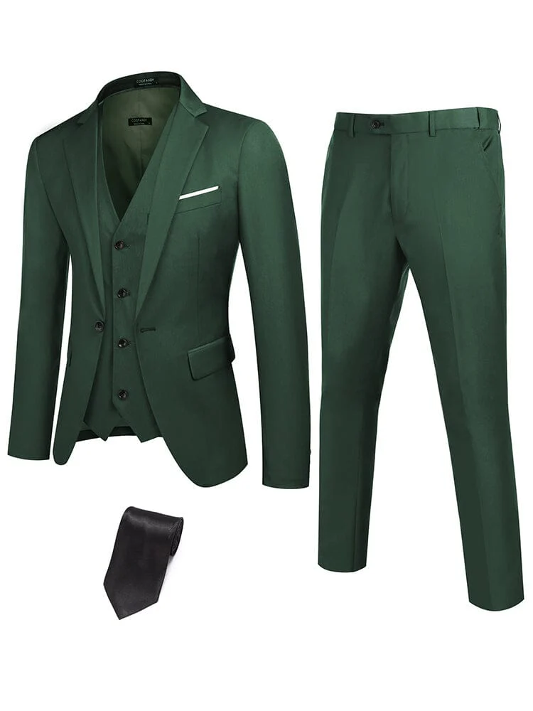 Classic 3-Piece Suit Set with Tie (US Only) - Image 5