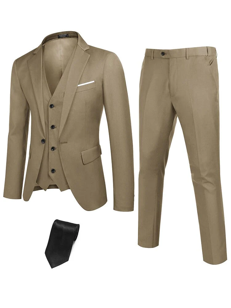 Classic 3-Piece Suit Set with Tie (US Only) - Image 7