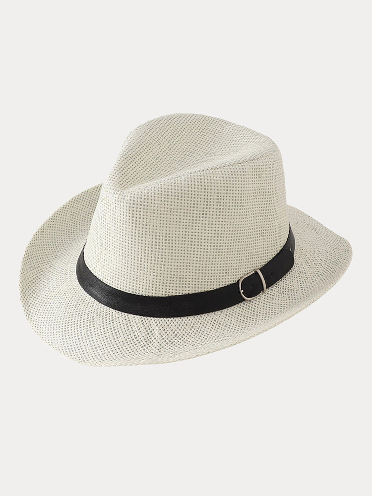 Classic Belted Panama Hat - Image 5
