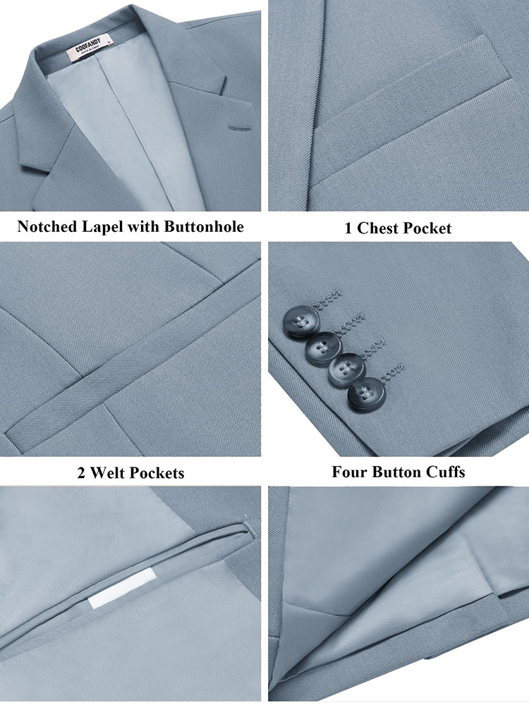 Classic Business Casual Blazer Suit Jacket (US Only) - Image 15