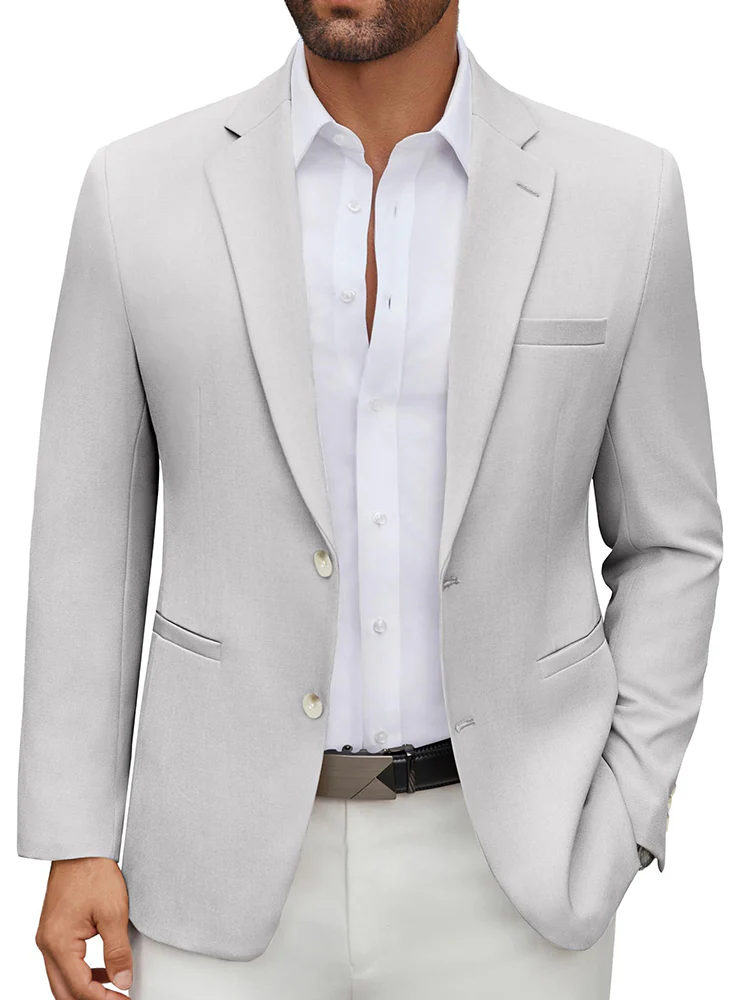 Classic Business Casual Blazer Suit Jacket (US Only) - Image 4
