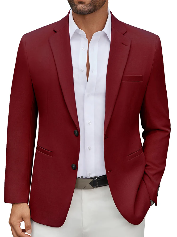 Classic Business Casual Blazer Suit Jacket (US Only) - Image 5