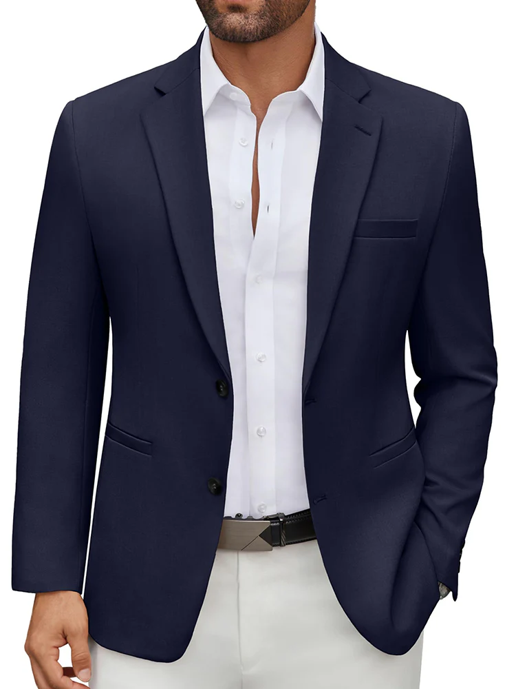 Classic Business Casual Blazer Suit Jacket (US Only) - Image 6