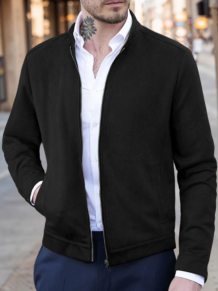 Classic Comfy Leisure Suede Jacket - Image 3