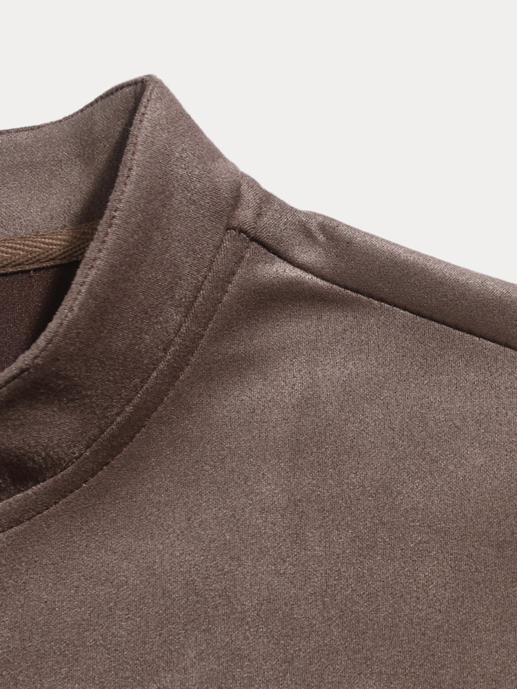 Classic Comfy Leisure Suede Jacket - Image 6