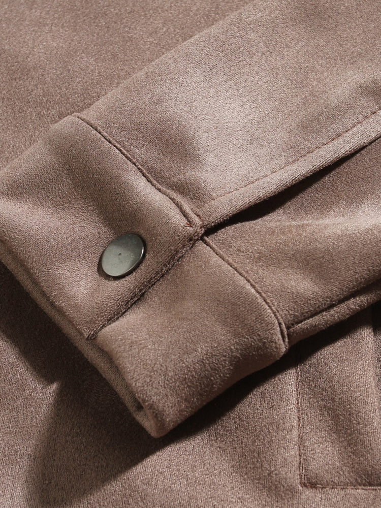 Classic Comfy Leisure Suede Jacket - Image 7