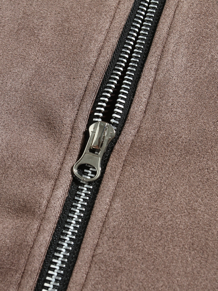 Classic Comfy Leisure Suede Jacket - Image 8