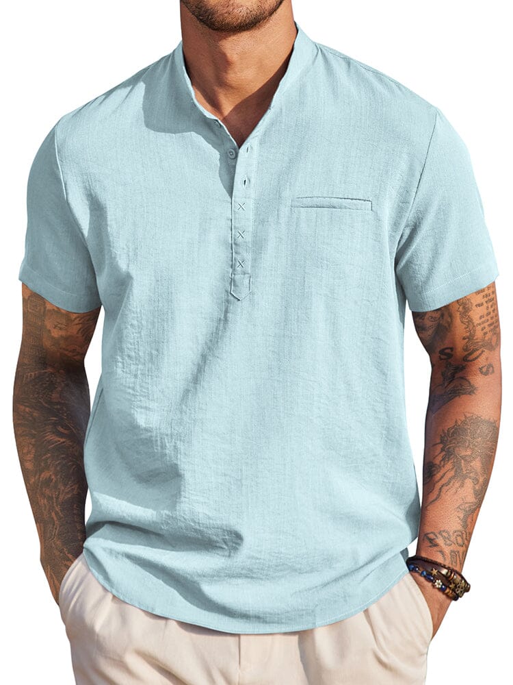 Classic Comfy Summer Henley Shirt (US Only) - Image 11