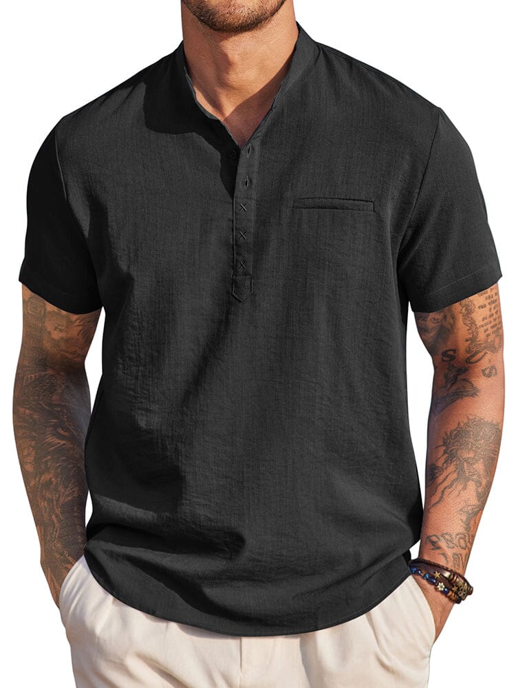 Classic Comfy Summer Henley Shirt (US Only) - Image 6
