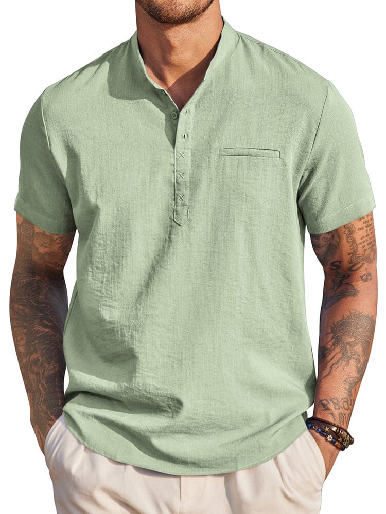 Classic Comfy Summer Henley Shirt (US Only) - Image 7