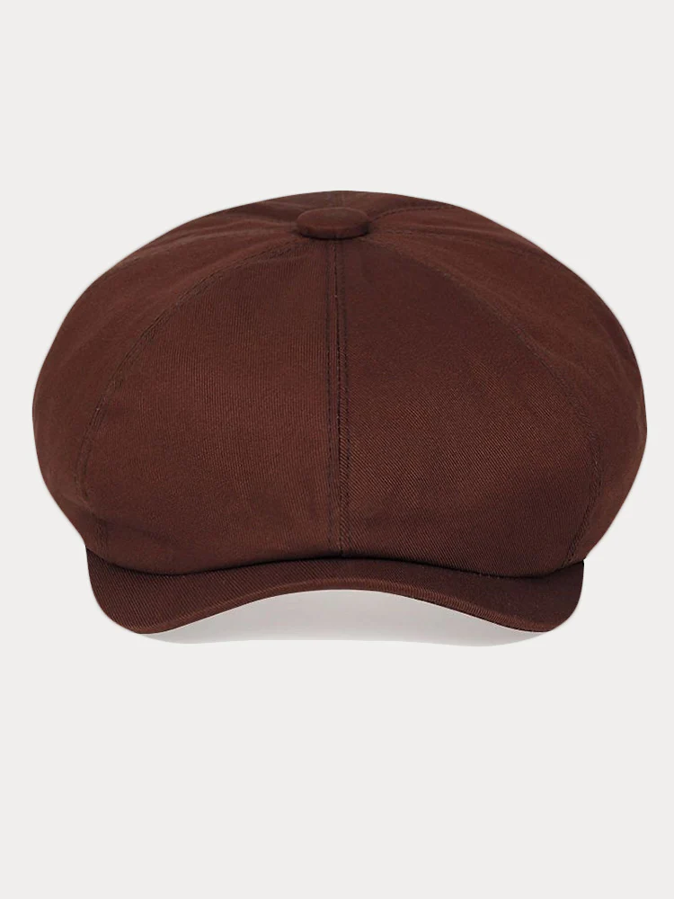 Classic Cotton Blend Newsboy Cap - Image 2