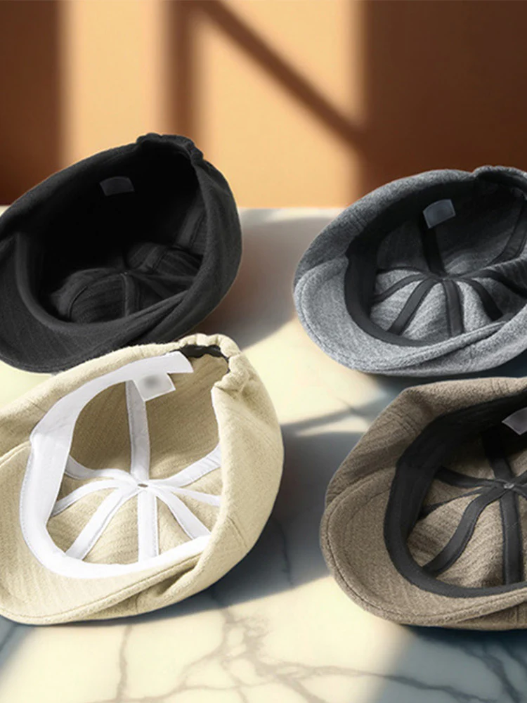 Classic Cotton Warm Newsboy Cap - Image 12