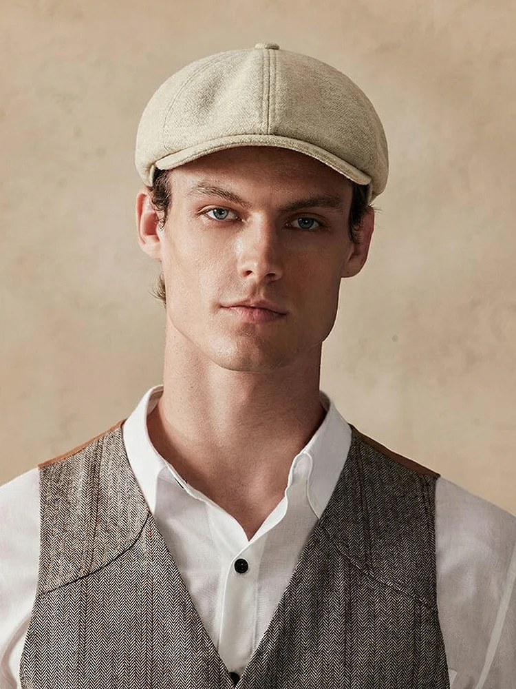 Classic Cotton Warm Newsboy Cap - Image 7