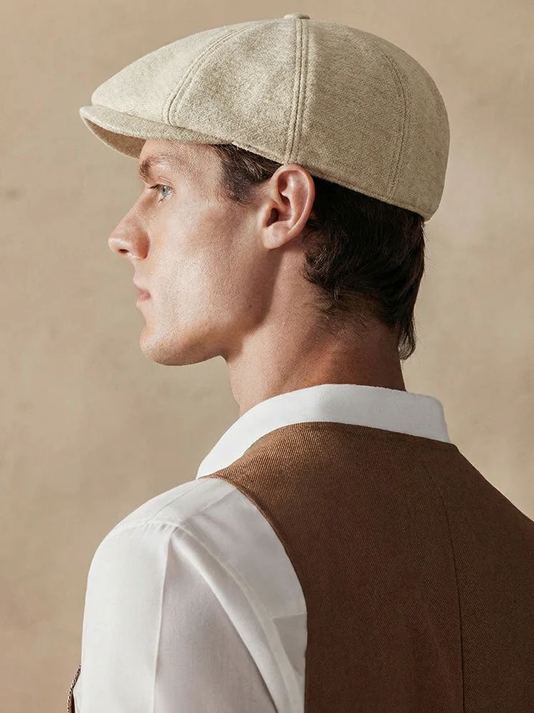 Classic Cotton Warm Newsboy Cap - Image 9
