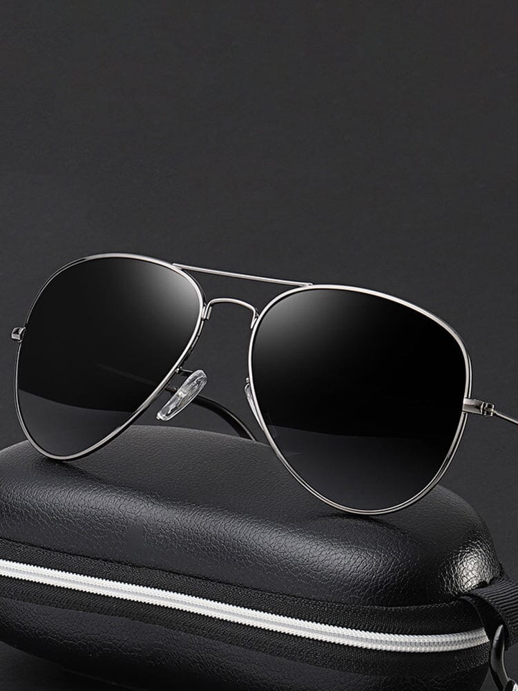 Classic Curved Crossbar Polarized Sunglasses - Image 2