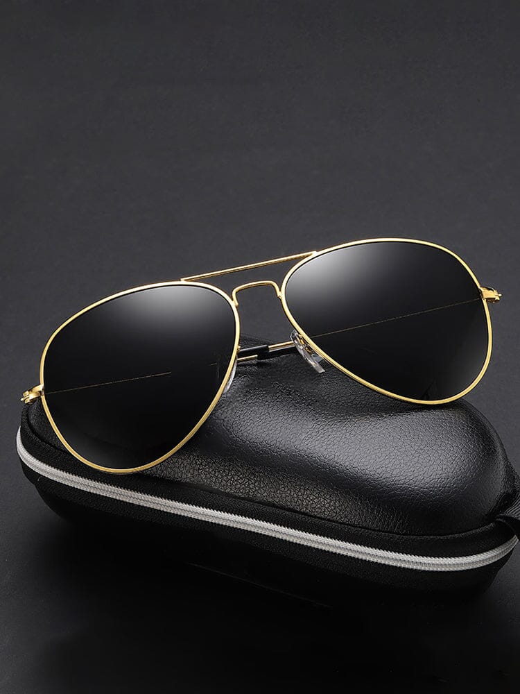 Classic Curved Crossbar Polarized Sunglasses - Image 4