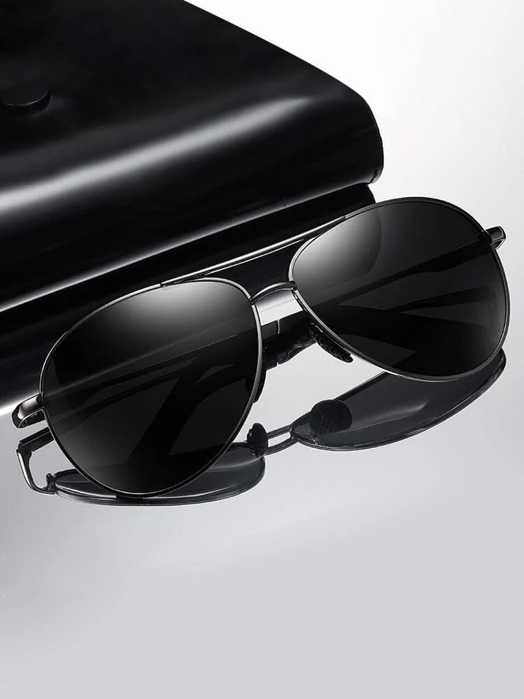 Classic Curved Crossbar Polarized Sunglasses - Image 6
