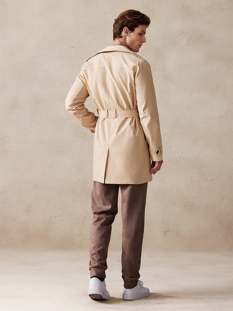 Classic Double-Breasted Trench Coat - Image 7