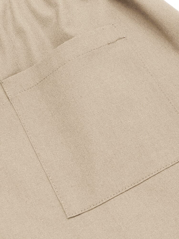 Classic Elastic Waist Linen Shorts (US Only) - Image 15
