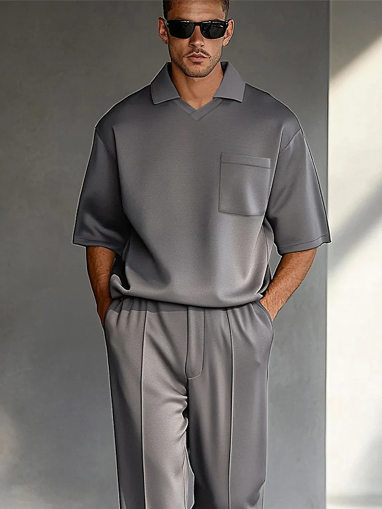 Classic Elegance Shirt Pants Set - Image 3