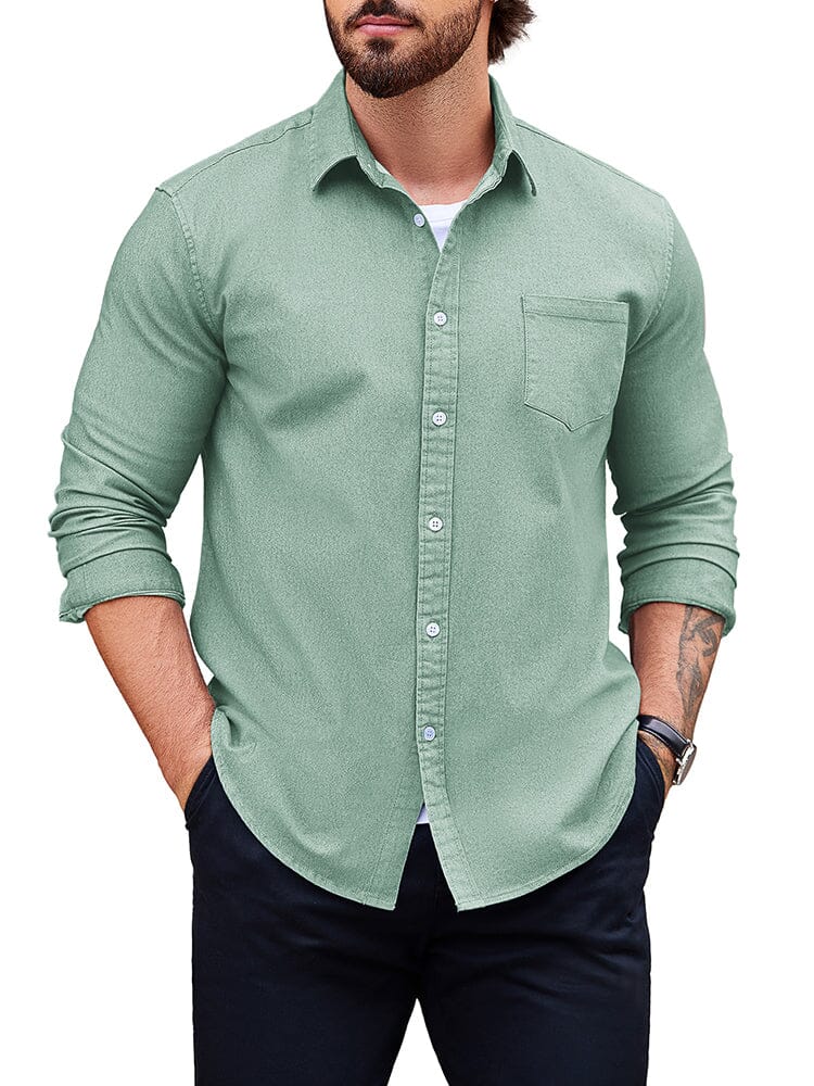 Classic Fit Denim Shirt (US Only) - Image 10