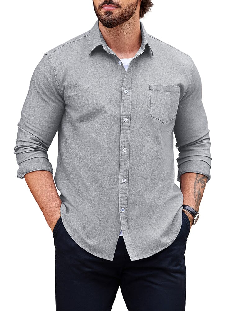 Classic Fit Denim Shirt (US Only) - Image 11