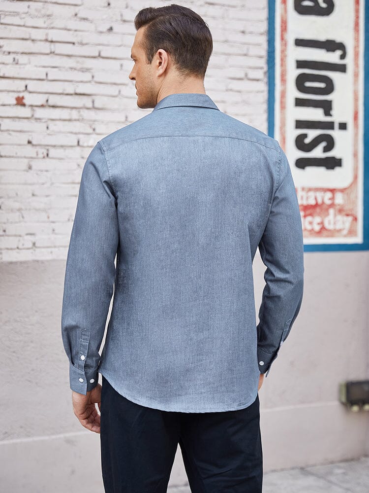 Classic Fit Denim Shirt (US Only) - Image 15