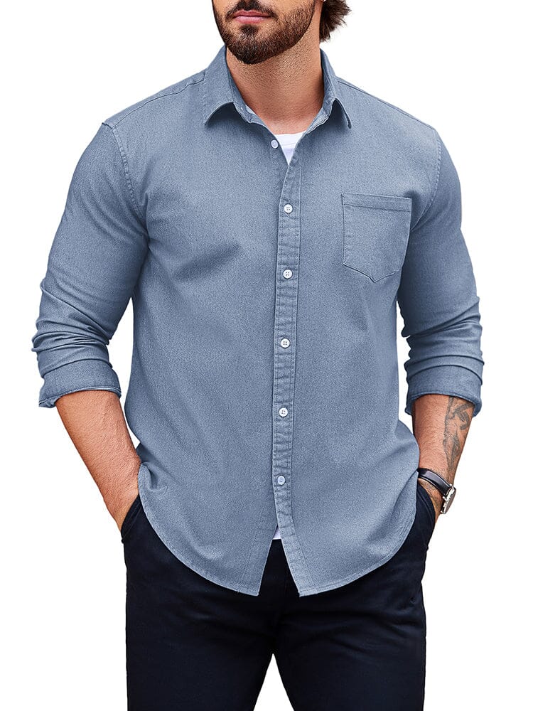 Classic Fit Denim Shirt (US Only) - Image 2