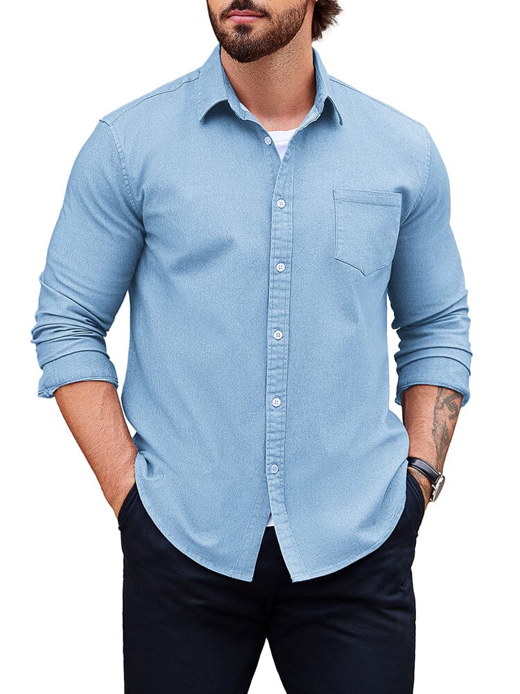 Classic Fit Denim Shirt (US Only) - Image 5