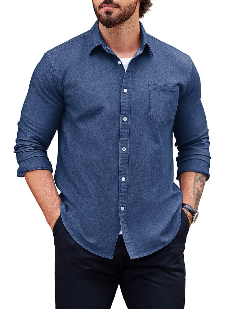 Classic Fit Denim Shirt (US Only) - Image 7