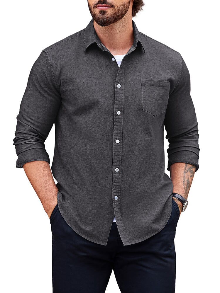 Classic Fit Denim Shirt (US Only) - Image 8