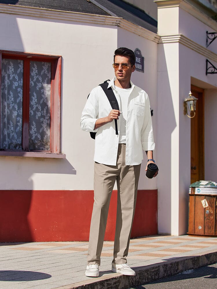 Classic Fit Stretch Suit Pants (US Only) - Image 8