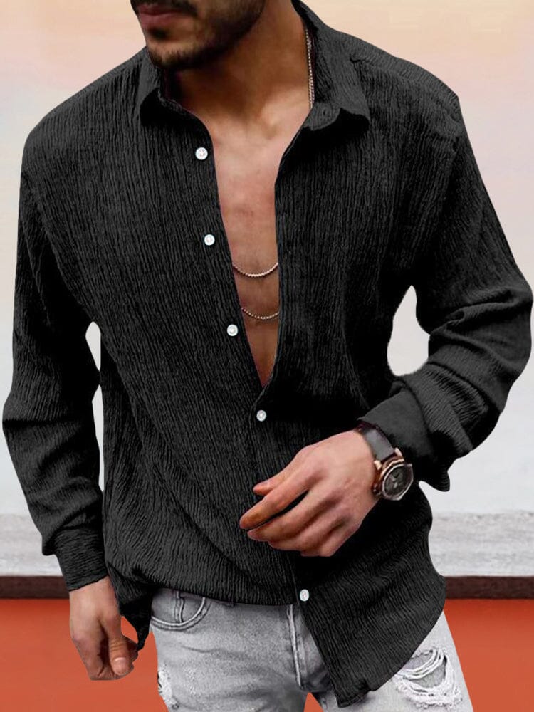 Classic Fit Textured Shirt - Image 2