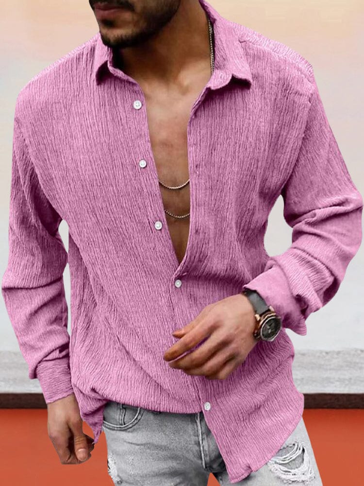 Classic Fit Textured Shirt - Image 3