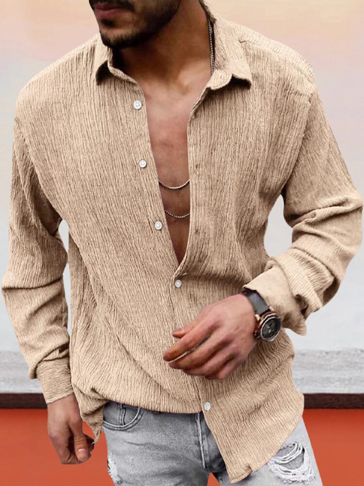 Classic Fit Textured Shirt - Image 4