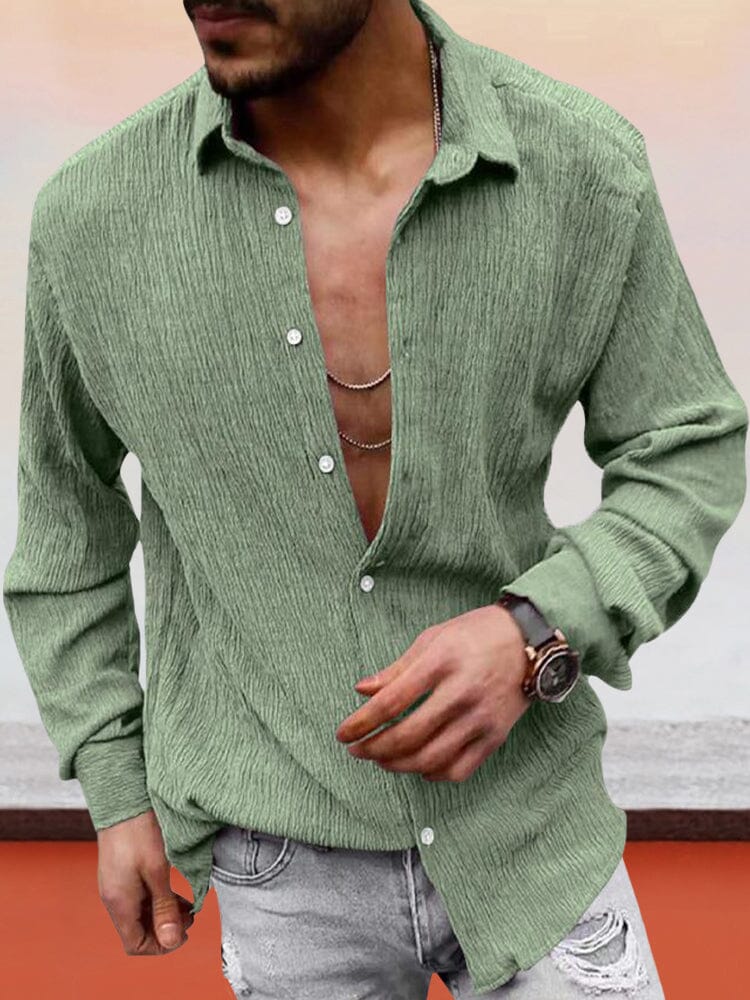 Classic Fit Textured Shirt - Image 5