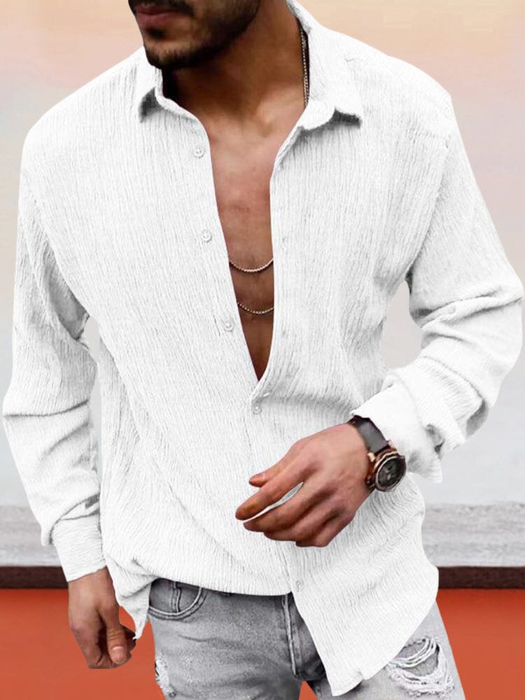 Classic Fit Textured Shirt - Image 6