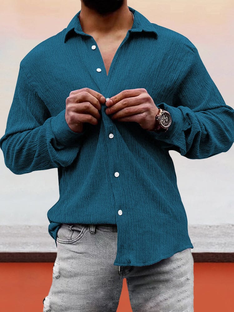 Classic Fit Textured Shirt - Image 7