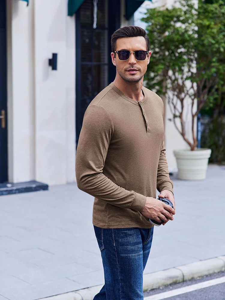 Classic Lightweight Stretch Henley Tee (US Only) - Image 11